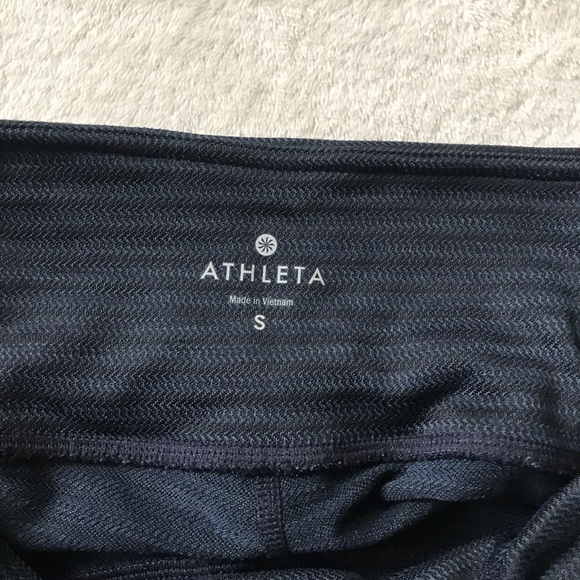 Athleta Jacquard Mantra Capri Legging- Navy Blue - Picture 5 of 6